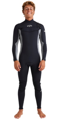 2026 Billabong Mens Absolute Natural 3/2mm Chest Zip Wetsuit 24AW191506 - Alloy